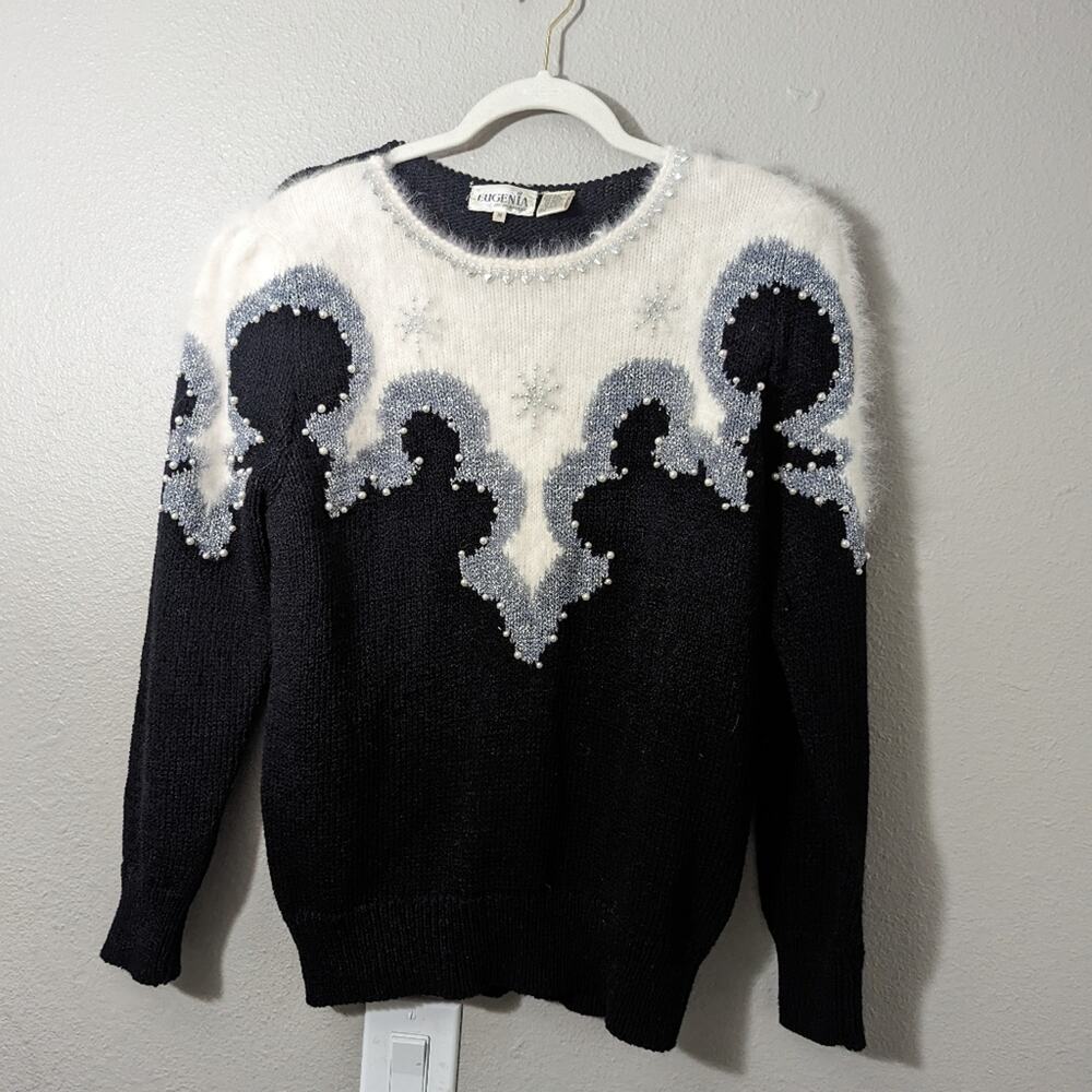 Eugenia Women Vintage Sweaters M Black